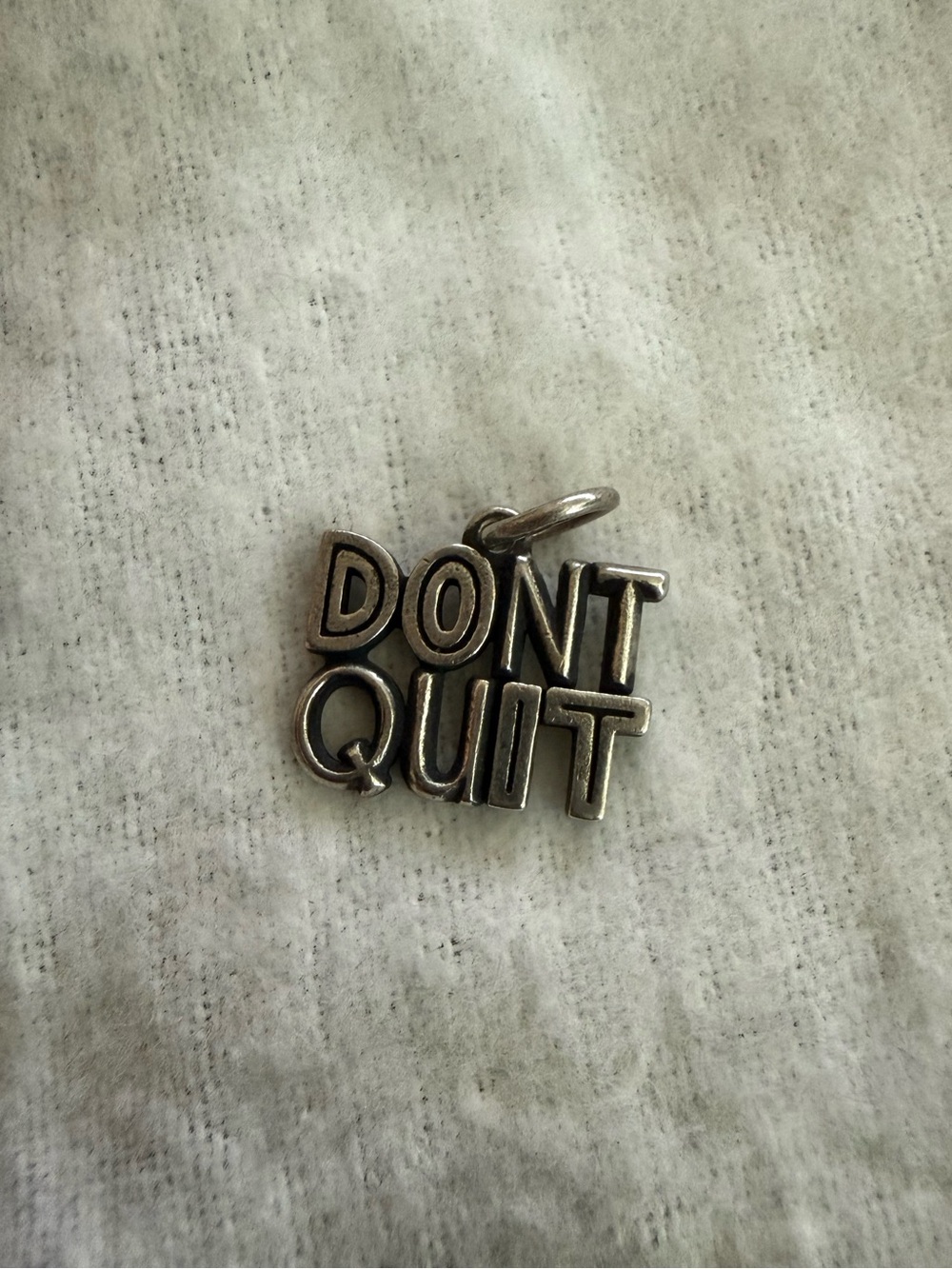 James Avery Retired DON'T QUIT' DO IT Sterling Silver Charm